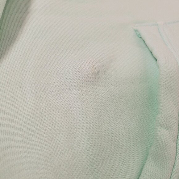 Goodthreads Women's Heritage Fleece Seamed Mint Green Hoodie Sweatshirt Large - Picture 3 of 12